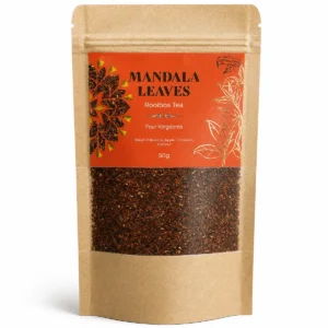Påse med rooibos-te med äpple och kanel i lösvikt, 50 gram