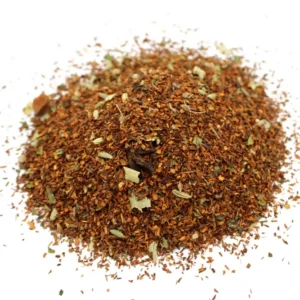 Löst rooibos te med inslag av torkade mintblad och stjärnanis