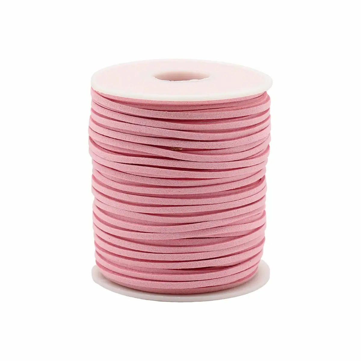 Spole med rosa halsbandsband i konstmocka, 2,5 mm tjockt