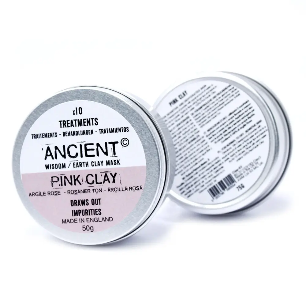 Rosa kaolinlermask för ansiktet 75 g - produktbild 2