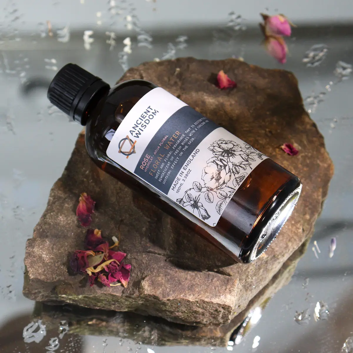 Rosenvatten hydrolat 100 ml - produktbild 3