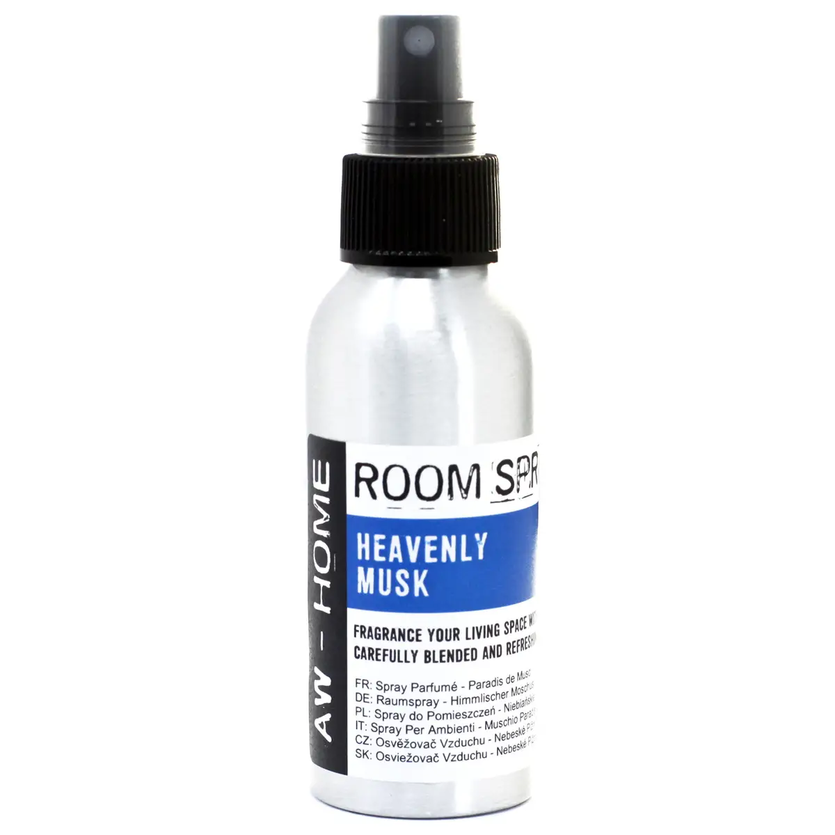 Aluminiumflaska med rumspray Heavenly Musk 100 ml