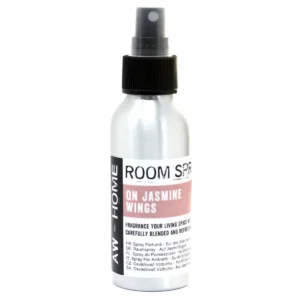Aluminiumflaska med rumspray och svart spraypump