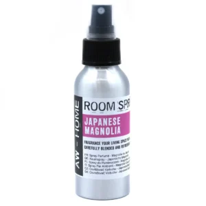 Aluminiumflaska med rumsspray japansk magnolia och svart spraymunstycke