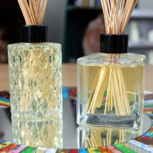 Rund doftspridarförpackning i glas 150 ml - produktbild 2