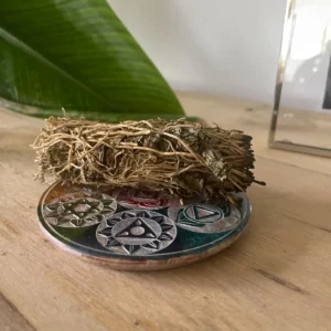 Såpsten rökelsehållare med sju chakran, 10 cm - produktbild 2