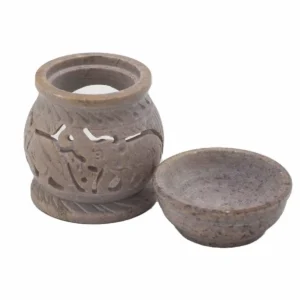 Såpstensolja-brännare med elefantmotiv 8 cm - produktbild 4