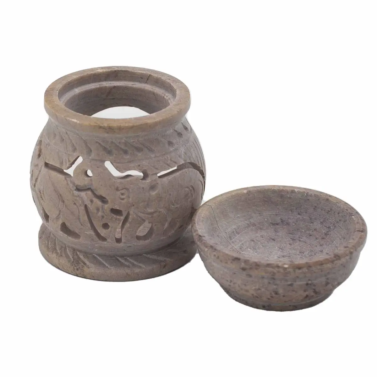 Såpstensolja-brännare med elefantmotiv 8 cm - produktbild 4