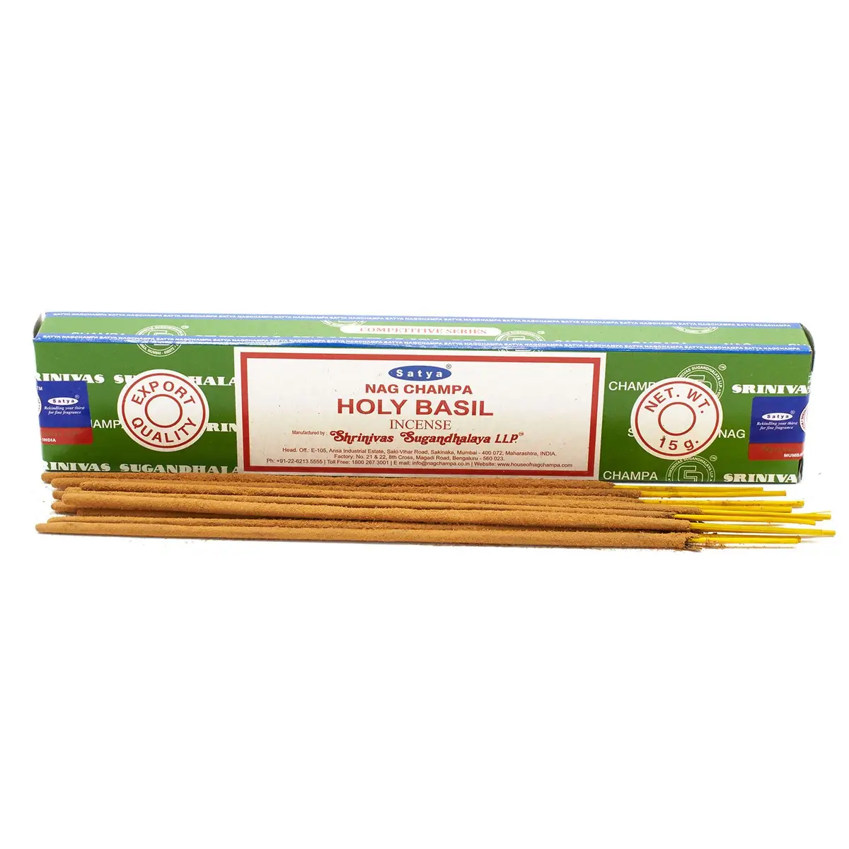 Satya rökelsepinnar 15g – Helig basilika - produktbild 2