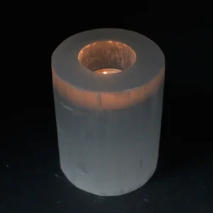 Selenitljusstake cylinder 10 cm - produktbild 4