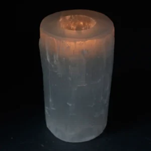 Selenitljusstake cylinder 15 cm - produktbild 3