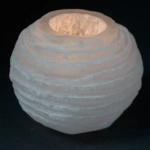 Selenitljusstake rund 8 cm - produktbild 4