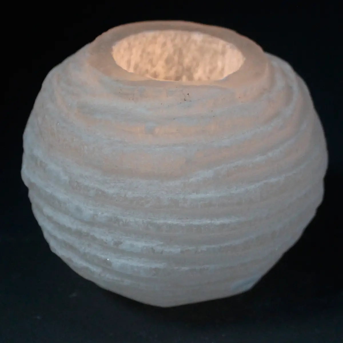 Selenitljusstake rund 8 cm - produktbild 4