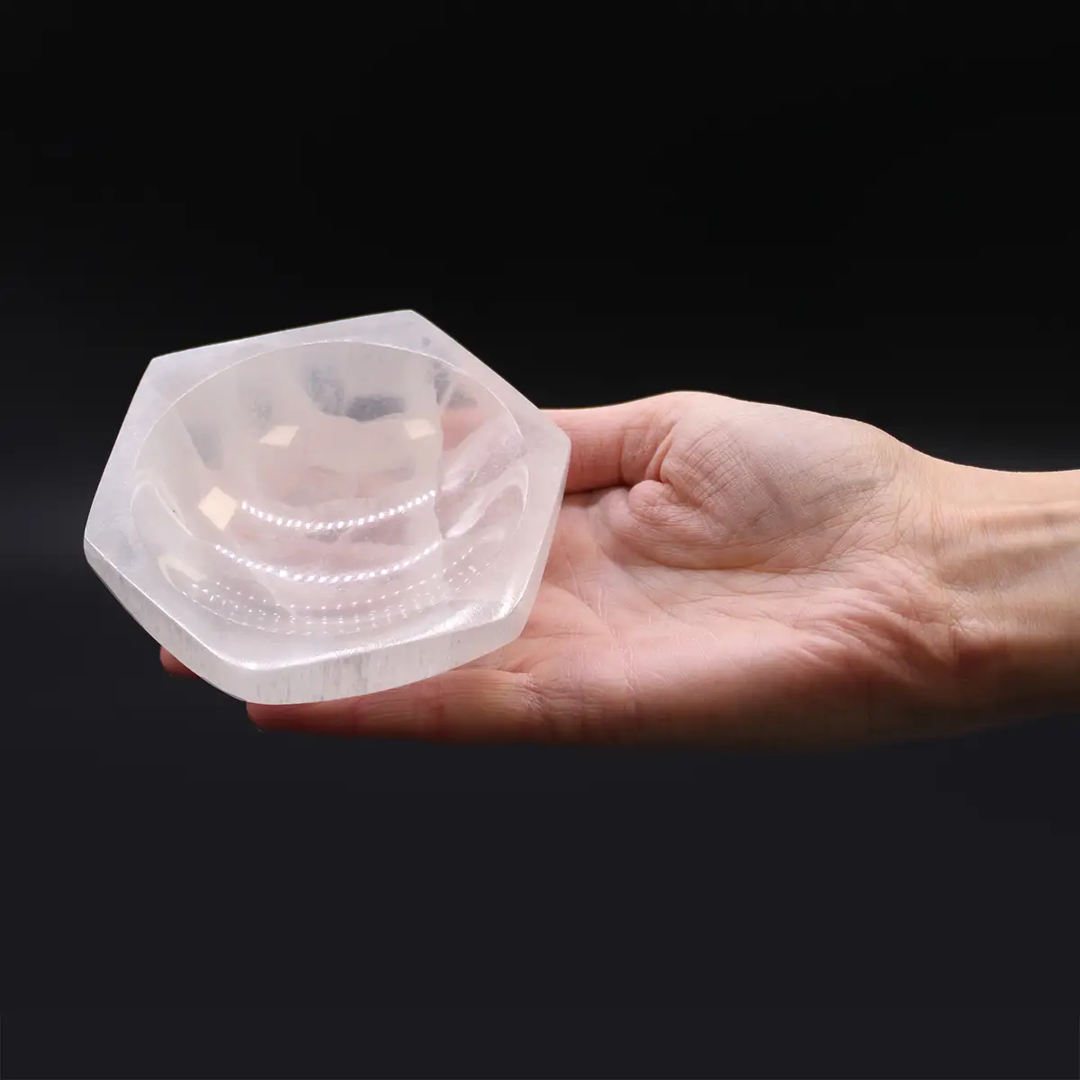 Selenitskål sexkantig 10 cm - produktbild 2