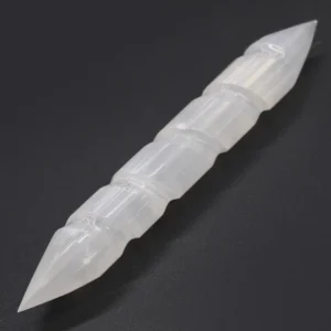 Selenitstav spiral 16 cm med spets i båda ändar - produktbild 3