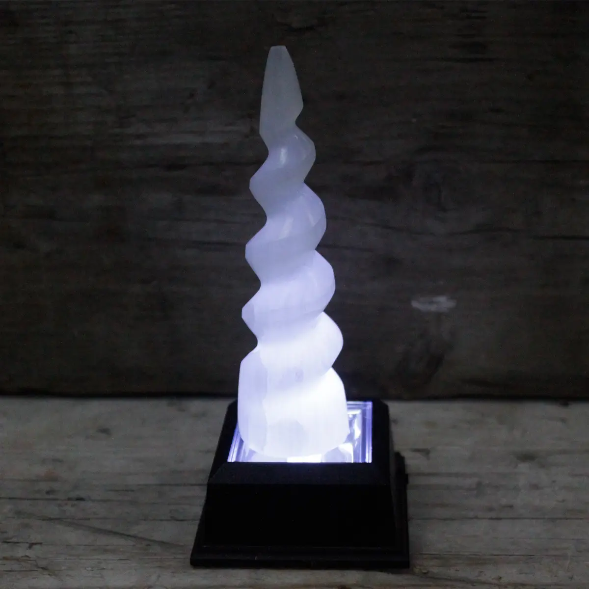Selenittorn Spiralformat Enhörningshorn 15 cm - produktbild 3