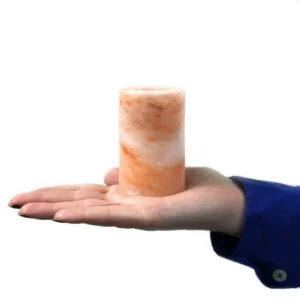 Set med 2 shotglas i Himalayasalt och träbricka - produktbild 4