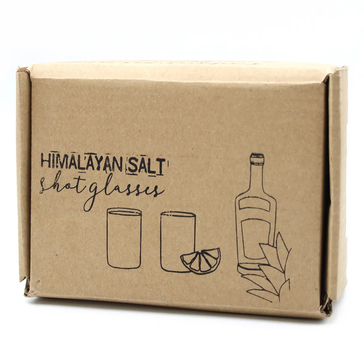 Set med 2 shotglas i Himalayasalt och träbricka - produktbild 5