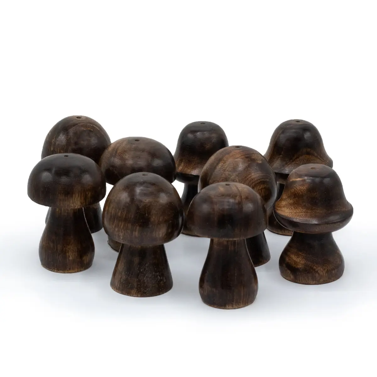 Set med 3 mini rökelsehållare i form av svampar (8 cm, 7 cm, 6,5 cm) - produktbild 4