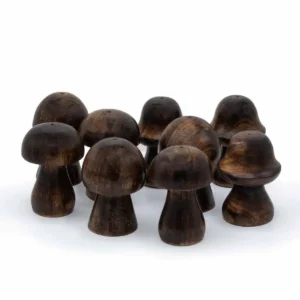 Set med 3 mini rökelsehållare i form av svampar (8 cm, 7 cm, 6,5 cm) - produktbild 5