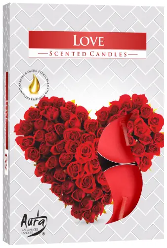 Set med 6 doftande värmeljus Love - produktbild 2