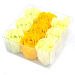 Set med 9 lyxiga tvålblommor i vårrosor - produktbild 3