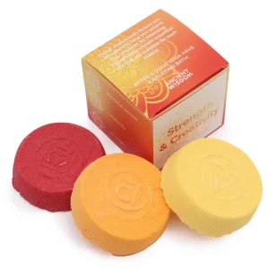 Set med chakra badbomber för styrka och kreativitet - produktbild 2