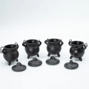 Set med extra små gjutjärnskittlar 5x7 cm - produktbild 4