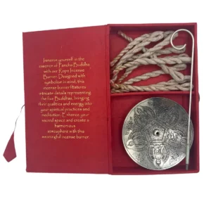 Set med reprökelse och silverpläterad hållare Pancha Buddha - produktbild 3