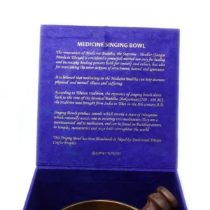 Set med tibetansk klangskål för medicinbuddha 10 cm - produktbild 2