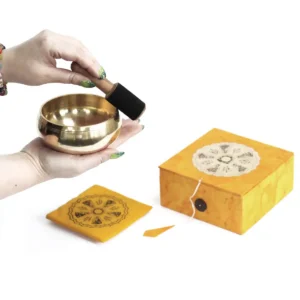 Set med tibetansk meditationsklangskål - produktbild 2