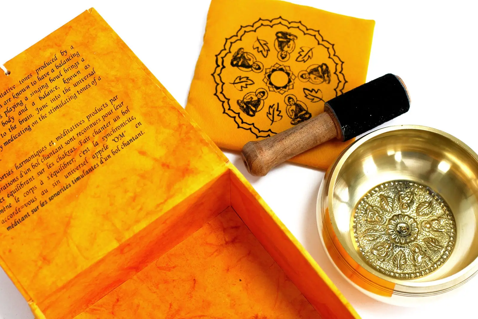Set med tibetansk meditationsklangskål - produktbild 3