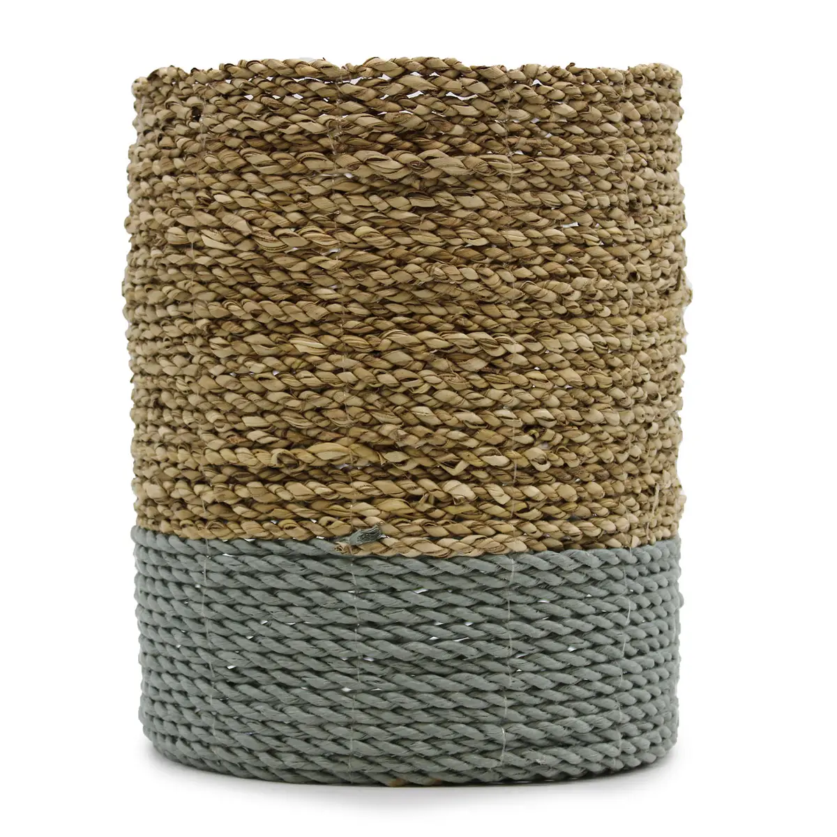 Set med vaser och förvaringskorgar i sjögräs och grått raffia, 4 delar - produktbild 8