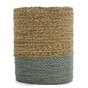 Set med vaser och förvaringskorgar i sjögräs och grått raffia, 4 delar - produktbild 9