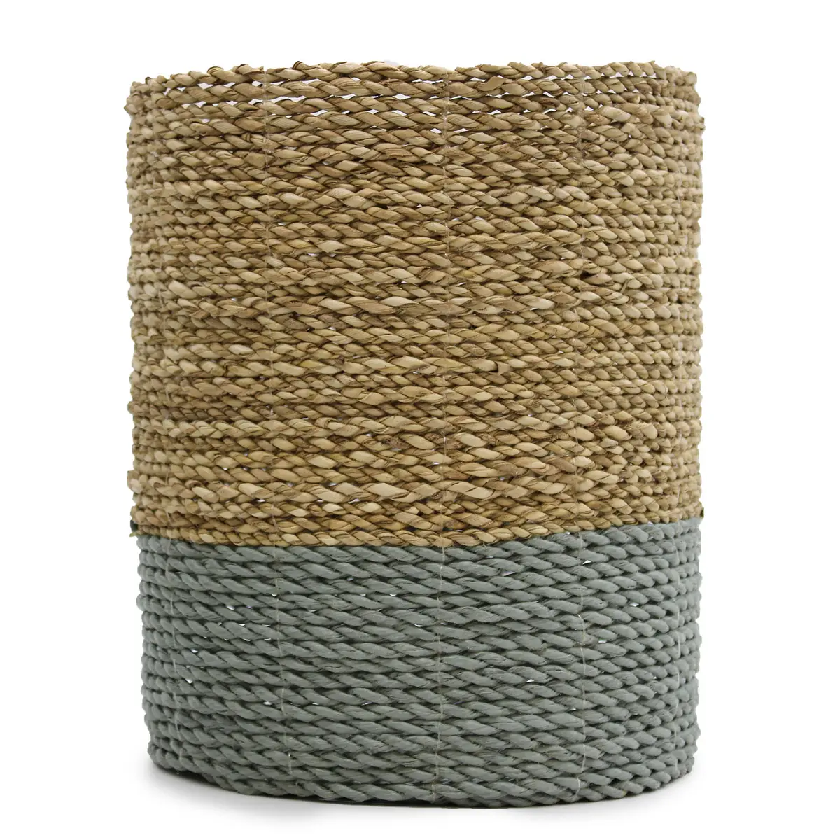 Set med vaser och förvaringskorgar i sjögräs och grått raffia, 4 delar - produktbild 9