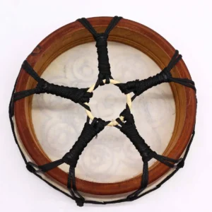 Shamantrumma med chakra-motiv och klubba 25 cm - produktbild 2