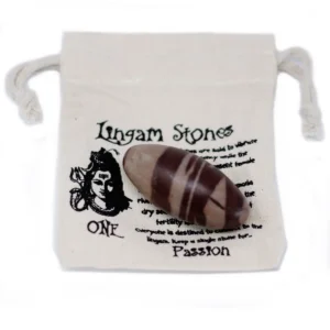 Shiva Lingam-sten 7,5 cm med 1 sten - produktbild 2