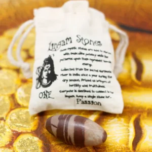 Shiva Lingam-sten 7,5 cm med 1 sten - produktbild 3
