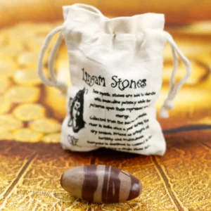 Shiva Lingam-sten 7,5 cm med 1 sten - produktbild 5