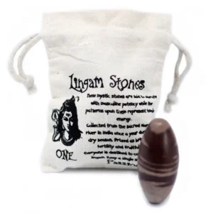 Shiva Lingam-sten 7,5 cm med 1 sten - produktbild 7