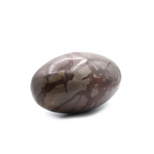 Oval handpolerad Shiva Lingam-sten i kvarts med naturliga mönster