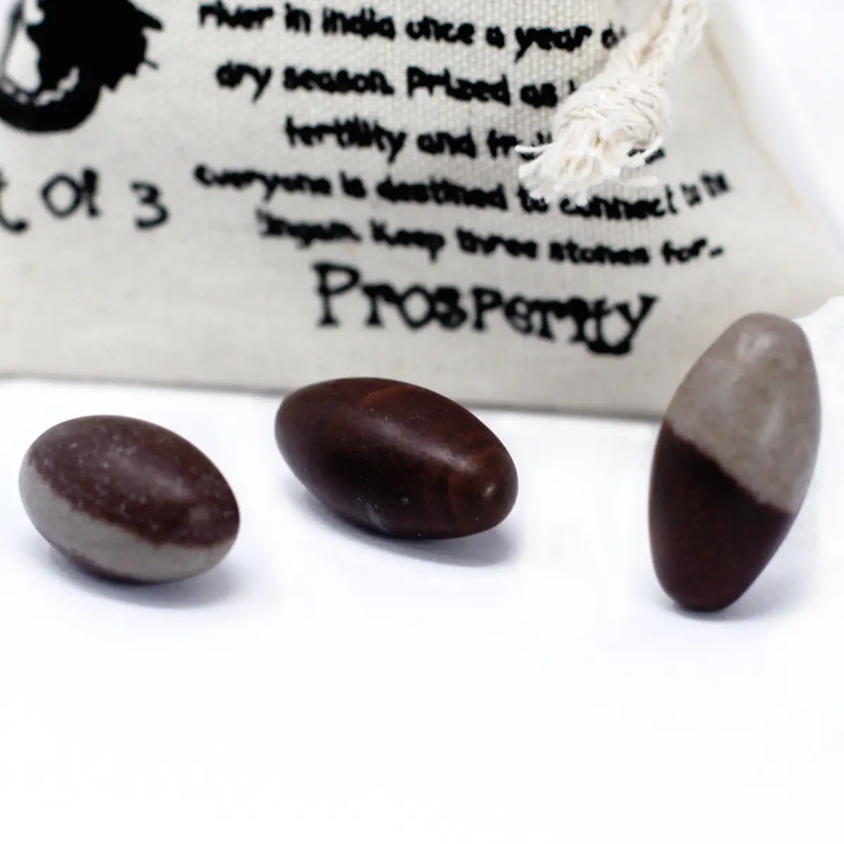 Shiva Lingam-sten i kvarts, 3 st - produktbild 4