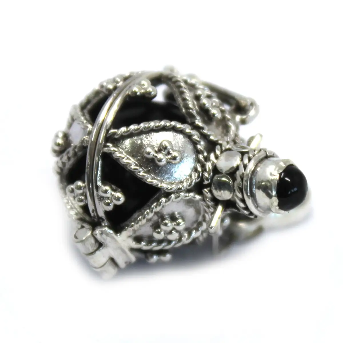 Silveränglarskällshalsband Darkness 16 mm - produktbild 2