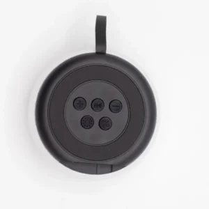Silverfärgad bärbar Bluetooth-högtalare med mandalamönstrad belysning - produktbild 7