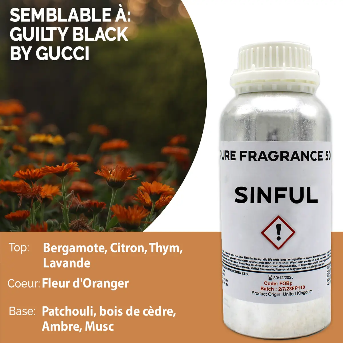 Sinful ren doftolja 500 ml - produktbild 4