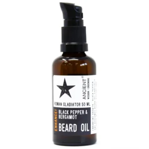 Flaska med skäggolja Roman Gladiator 50 ml med svartpeppar och bergamott