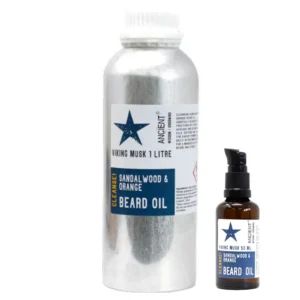 Skäggolja Viking Musk 1 liter med sandelträ och apelsin - produktbild 5