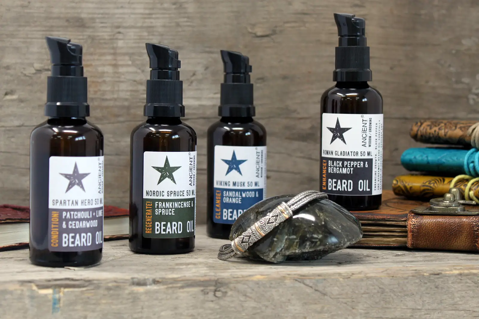 Skäggolja Viking Musk 50 ml med sandelträ och apelsin - produktbild 7