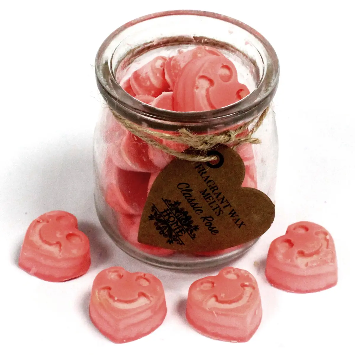 Sojavaxsmältor i burk med doft Classic Rose - produktbild 3