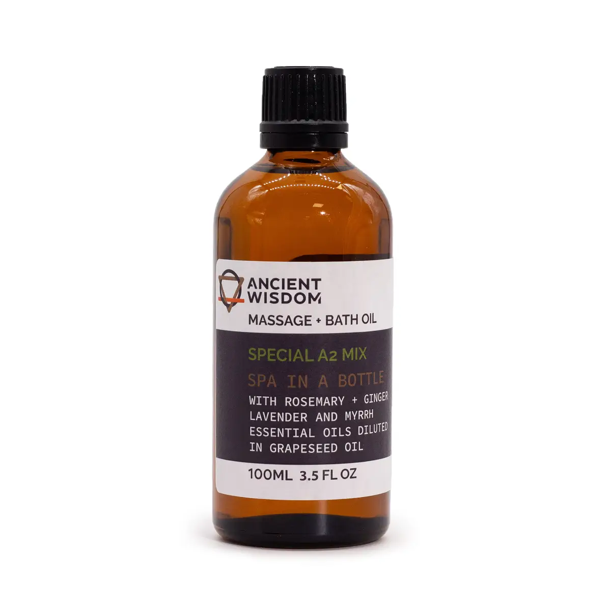 Flaska med Special REGENERATION A2 Mix massage- och badolja 100 ml